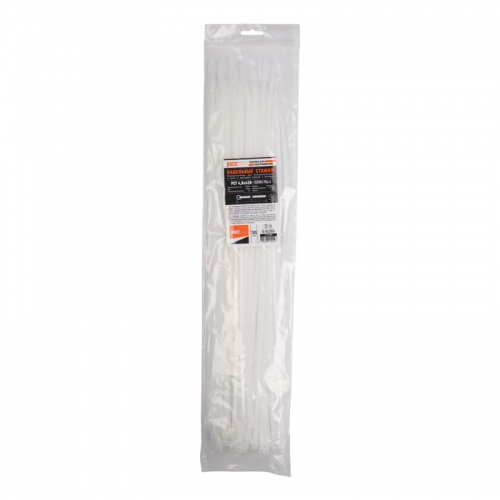 Хомут кабельный PCT 4.8х450-100WH 4.8х450 PA6.6 бел.(уп.100шт) JazzWay 5054127 5054127
