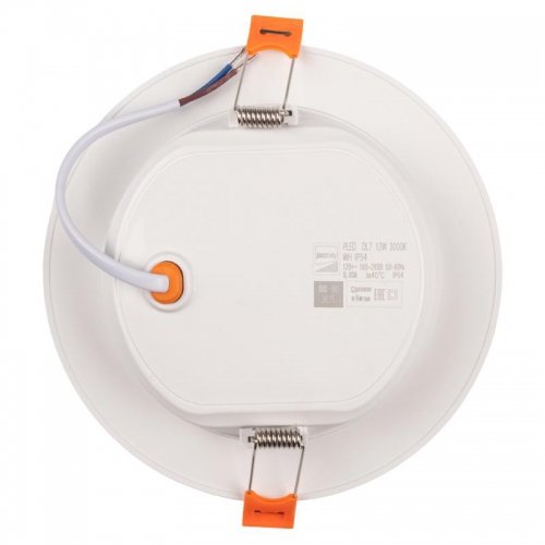Светильник светодиодный PLED DL7 12Вт 3000К IP54 1020лм WH встраив. бел. Pro JazzWay 5069060 5069060