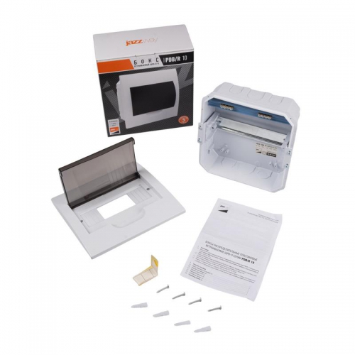 Бокс модульный встраив. PDB/R 1008 WH (ЩРВ-П- 8) IP41 пластик. Pro JazzWay 5071742 5071742