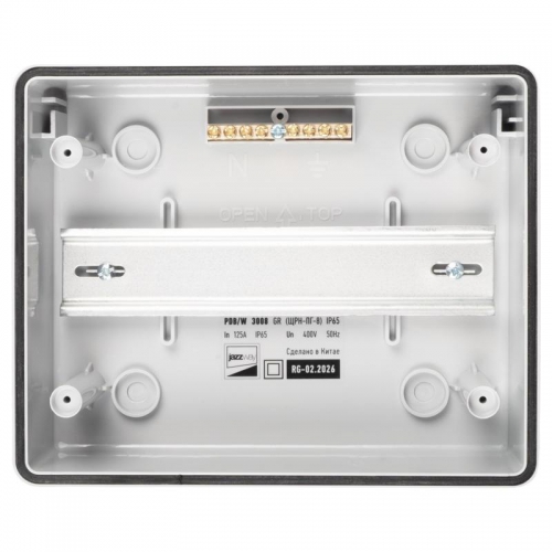 Бокс модульный накладной PDB/W 3008 GR (ЩРН-ПГ- 8) IP65 пластик. Pro JazzWay 5071988 5071988
