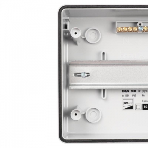 Бокс модульный накладной PDB/W 3008 GR (ЩРН-ПГ- 8) IP65 пластик. Pro JazzWay 5071988 5071988