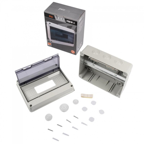 Бокс модульный накладной PDB/W 4012 GR (ЩРН-ПГ-12) IP65 пластик. Pro JazzWay 5072084 5072084