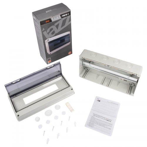Бокс модульный накладной PDB/W 4018 GR (ЩРН-ПГ-18) IP65 пластик. Pro JazzWay 5072121 5072121
