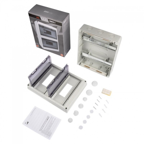Бокс модульный накладной PDB/W 4024 GR (ЩРН-ПГ-24) IP65 пластик. Pro JazzWay 5072145 5072145