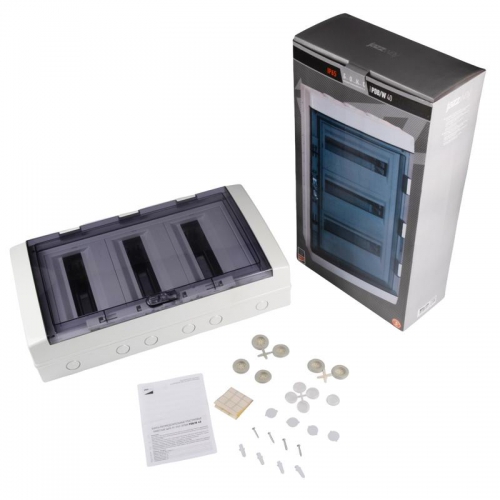 Бокс модульный накладной PDB/W 4036 GR (ЩРН-ПГ-36) IP65 пластик. Pro JazzWay 5072169 5072169