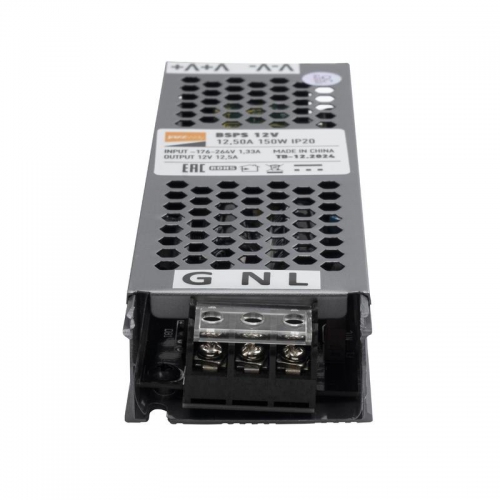 Блок питания для светодиод. ленты BSPS 150Вт 12.5А 12В IP20 метал. JazzWay 5024397 5024397