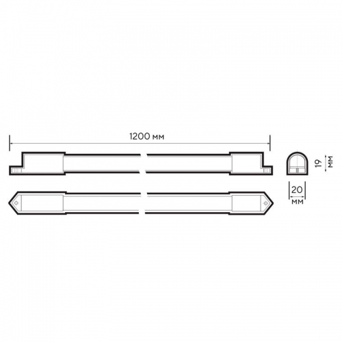Светильник светодиодный PLED T4i 1200 18Вт 4000К IP65 ДСП ДПО JazzWay 5047570 5047570