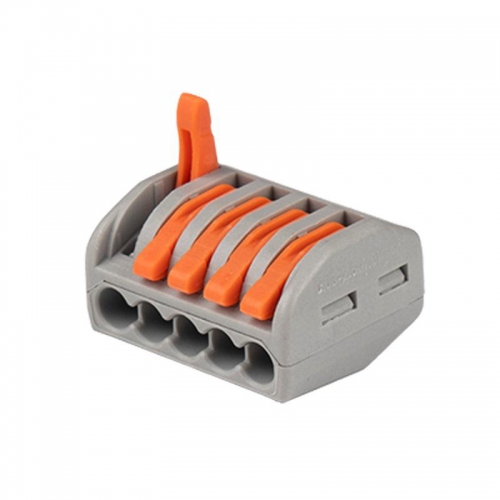 Клемма монтажная рычажного соединения PTC-5P 222-415 BL/5 450В 32А 0.08-2.5(4.0)кв.мм JazzWay 5050761 5050761