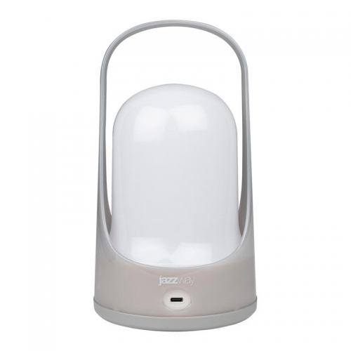 Фонарь светодиодный аккумуляторный кемпинговый Accu5-L60-gy 60SMDх0.5Вт 220/350/650лм 8000-9000К IP20 (Li-ion аккумулятор 3.7В 18650 3600мА.ч) диммер сер. JazzWay 5058323 5058323