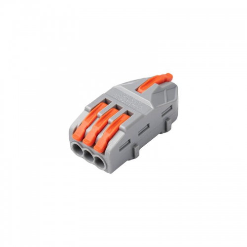 Клемма монтажная СМК PTC-1P 4213 BL/3 450В 32А 0.08-2.5(4.0)кв.мм JazzWay 5073746 5073746
