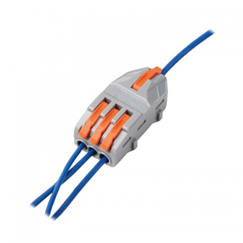 Клемма монтажная СМК PTC-1P 4213 BL/3 450В 32А 0.08-2.5(4.0)кв.мм JazzWay 5073746 5073746