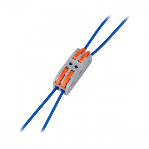 Клемма монтажная СМК PTC-2P 4222 BL/4 450В 32А 0.08-2.5(4.0)кв.мм JazzWay 5073685 5073685