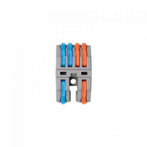 Клемма монтажная СМК PTC-2P 4224 BL/2 450В 32А 0.08-2.5(4.0)кв.мм JazzWay 5073760 5073760