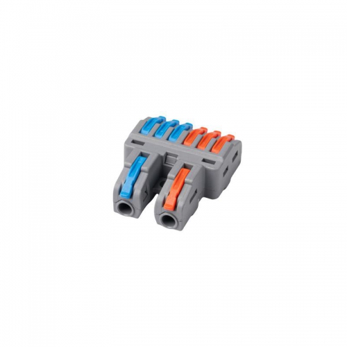 Клемма монтажная СМК PTC-2P 4226 BL/2 450В 32А 0.08-2.5(4.0)кв.мм JazzWay 5073784 5073784
