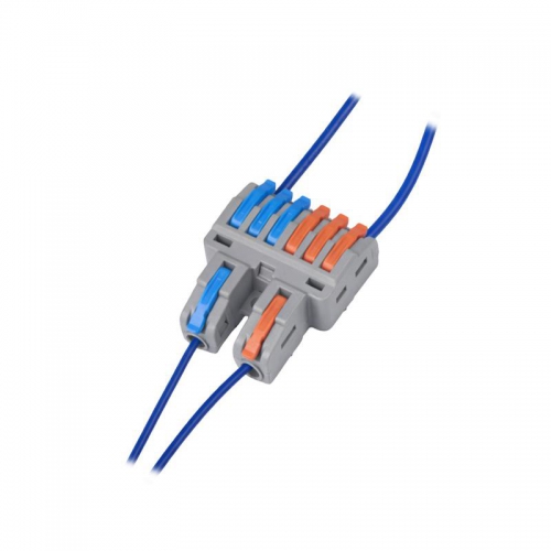 Клемма монтажная СМК PTC-2P 4226 BL/2 450В 32А 0.08-2.5(4.0)кв.мм JazzWay 5073784 5073784