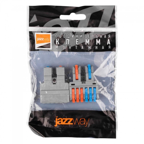 Клемма монтажная СМК PTC-2P 4226 BL/2 450В 32А 0.08-2.5(4.0)кв.мм JazzWay 5073784 5073784