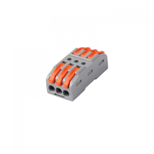 Клемма монтажная СМК PTC-3P 4233 BL/3 450В 32А 0.08-2.5(4.0)кв.мм JazzWay 5073708 5073708