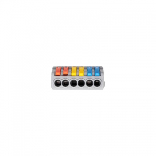 Клемма монтажная СМК PTC-3P 4236 BL/2 450В 32А 0.08-2.5(4.0)кв.мм JazzWay 5073807 5073807