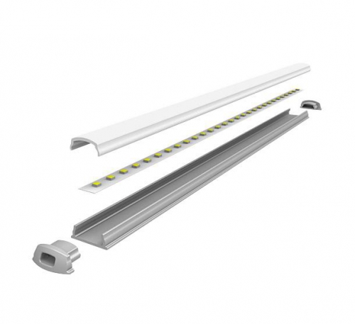 Профиль гибкий PAL 1105 L2000 без рассеив. анодир. JazzWay 5009523 5009523