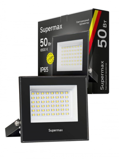 Прожектор светодиодный Supermax SPR 50Вт 6500К 5000лм IP65 КОСМОС S_PR_LED_50 S_PR_LED_50