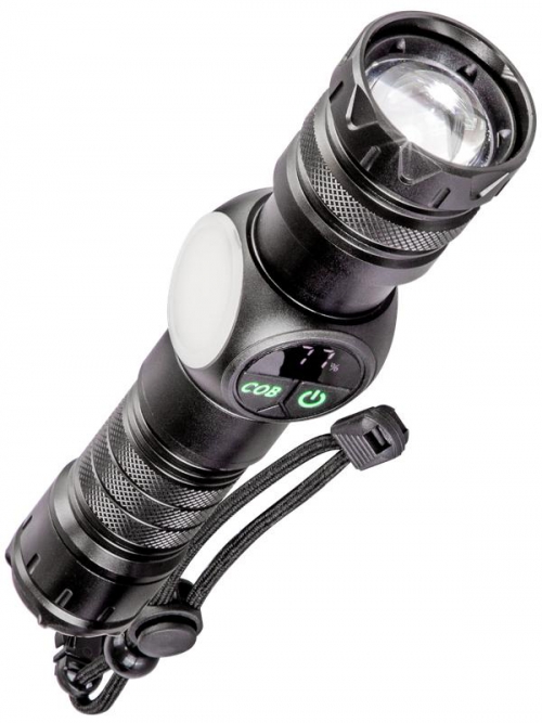 Фонарь аккумуляторный ручной 10Вт LaserLED Li-ion 26650 3000мА.ч с магнитом алюм. КОСМОС KOC812Lit KOC812Lit