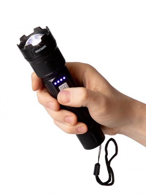 Фонарь ручной аккум. 5Вт P50 LED/ZOOM/Li-ion 1200мА.ч ABS КОСМОС (KOC122Lit) KOC122Lit