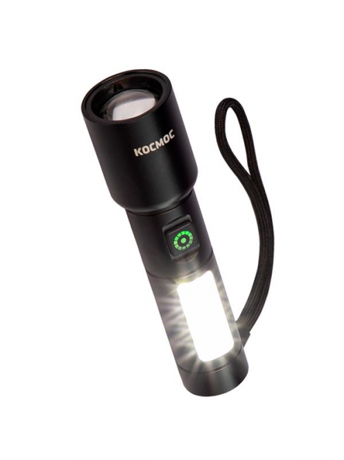 Фонарь ручной аккум. 10Вт LaserLED/широк.cвет/Li-ion 1200мА.ч алюм. КОСМОС (KOC134Lit) KOC134Lit