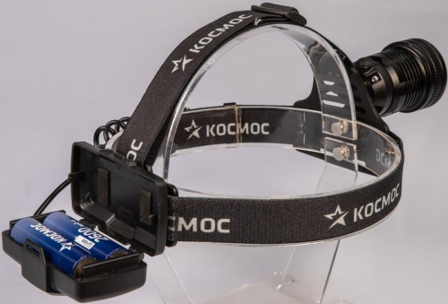 Фонарь налобный аккум. 10Вт P50 LED/Li-ion18650 2х1000мА.ч алюм. КОСМОС (KOC855Lit) KOC855Lit