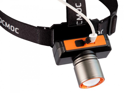 Фонарь налобный аккум. 10Вт Laser LED/ 1200мА.ч ABS пластик + алюм. КОСМОС (KOC534Lit) KOC534Lit