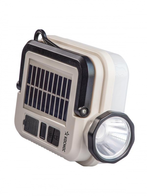 Фонарь кемпинговый аккум. 5Вт Laser Led/59 SMDLed/Li-ion2х18650/2400мА.ч солн. пан КОСМОС(KOC620Lit) KOC620Lit