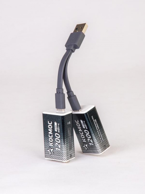 Аккумулятор крона Li-ion 9В 1200мВт.ч (блист.1шт) КОСМОС KOCLi9V1200mAh1BL KOCLi9V1200mAh1BL