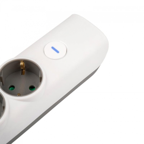 Удлинитель 4х3м с заземл. с выкл. бел. ET-04-300W (4х3.0) JAZZway 5051812 5051812