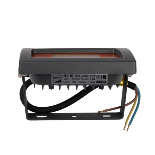 Прожектор светодиодный PFL-SC 10Вт 6500К IP65 190-260В ДО закален. матов. стекло JazzWay 5004863 5004863