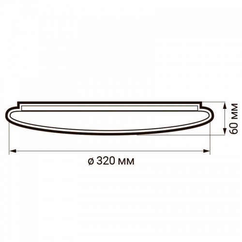 Светильник светодиодный PPB STARWAY-2 32Вт 4000К IP20 D320х60 JazzWay 5025493 5025493