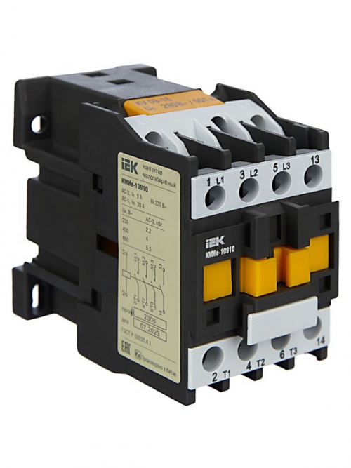 Контактор КМИе-10910 9А 230В/АС3 1НО IEK KKME11-009-230-10 KKME11-009-230-10