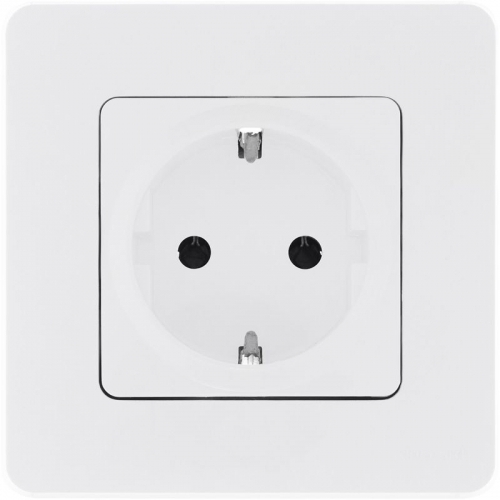 Розетка 1-м СП Inspiria 16А IP20 250В 2P+E защ. шторки немецк. стандарт механизм бел. Leg 673730 673730