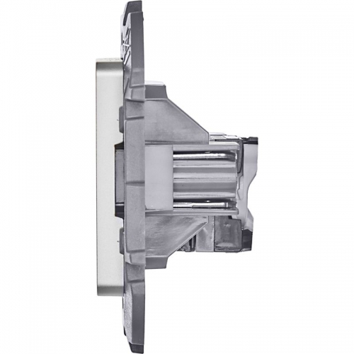 Розетка компьютерная Inspiria RJ45 кат.5E UTP алюм. Leg 673827 673827