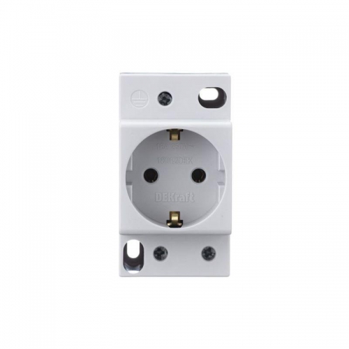 Розетка 16А 220В 2P+PEN на DIN-рейку PM-102 SchE 18012DEK 18012DEK