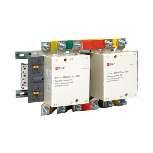 Контактор реверсивный КТЭ 225А кат. 230В AC 2НО EKF ctr-b-r-225 ctr-b-r-225