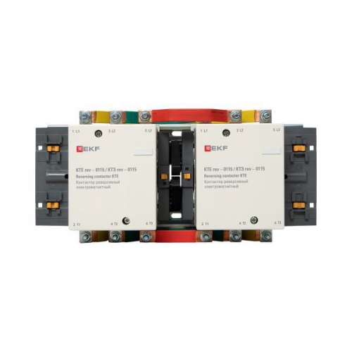 Контактор реверсивный КТЭ 115А кат. 230В AC 2НО EKF ctr-b-r-115 ctr-b-r-115