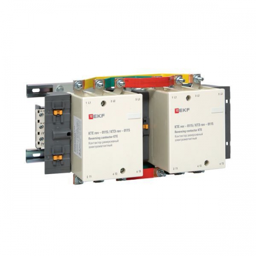 Контактор реверсивный КТЭ 115А кат. 230В AC 2НО EKF ctr-b-r-115 ctr-b-r-115