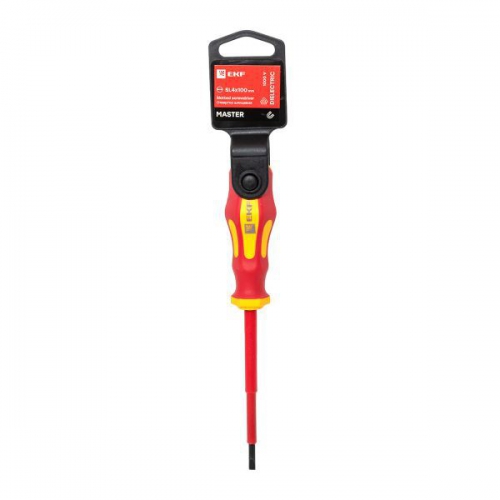 Отвертка SL4х100мм Master 1000В Basic EKF sl-4-100-mas-in sl-4-100-mas-in