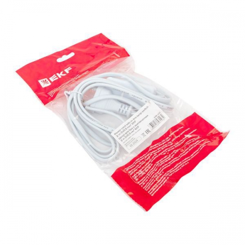 Шнур для бра с выключателем 2м 2х0.5кв.мм EKF ASB-610 ASB-610