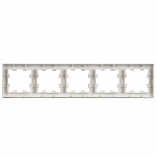 Рамка 5-м BRITE РУ-5-БрАБ арктич. бел. IEK BR-M52-K91 BR-M52-K91