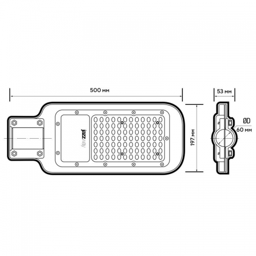 Светильник светодиодный PSL 07 100Вт 5000К IP65 AC180-260 уличный ДКУ JazzWay 5041097 5041097