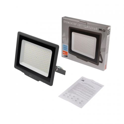 Прожектор светодиодный PFL-C3 150Вт 6500К IP65 ДО с клапаном закален. прозр. стекло Pro JazzWay 5023642A 5023642A