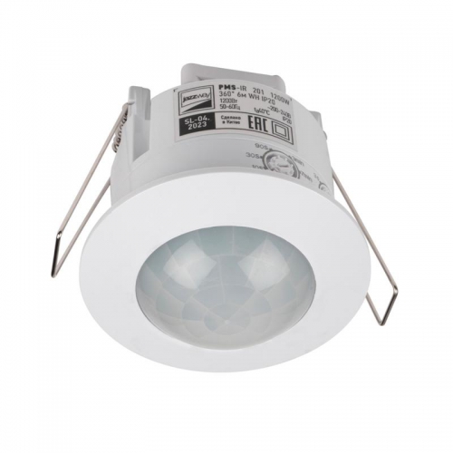Датчик движения PMS-IR 201 1200Вт 360град. 6м IP20 WH JazzWay 5012950 5012950