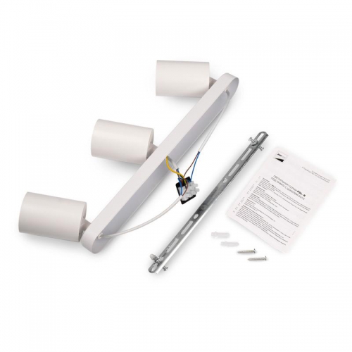 Светильник PDL-R под лампу 3xGU10 макс. 3х15Вт WH 230В IP20 JazzWay 5049369 5049369