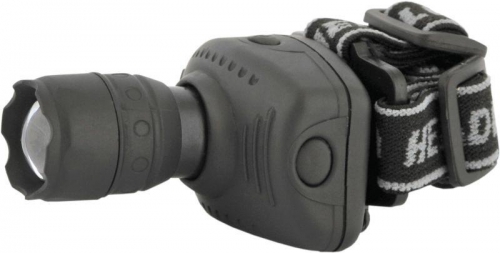 Фонарь налобный LED 5354 (1Вт LED ZOOM 3 режима; 3хR03 сер.) Ultraflash 11549 11549
