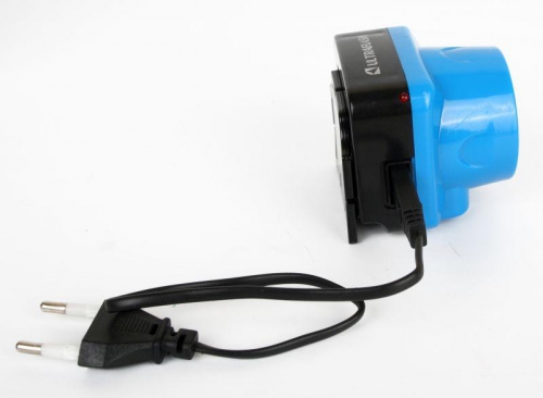 Фонарь налобный аккумуляторный LED 5374 (220В LED 1 режим; голуб.) Ultraflash 12427 12427